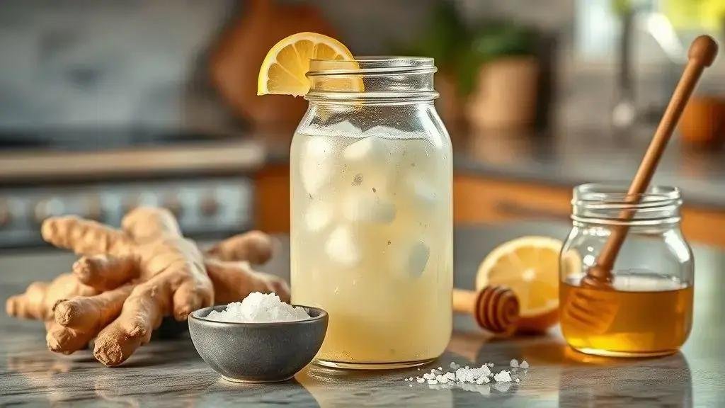 preparing your own ginger salt detox at home